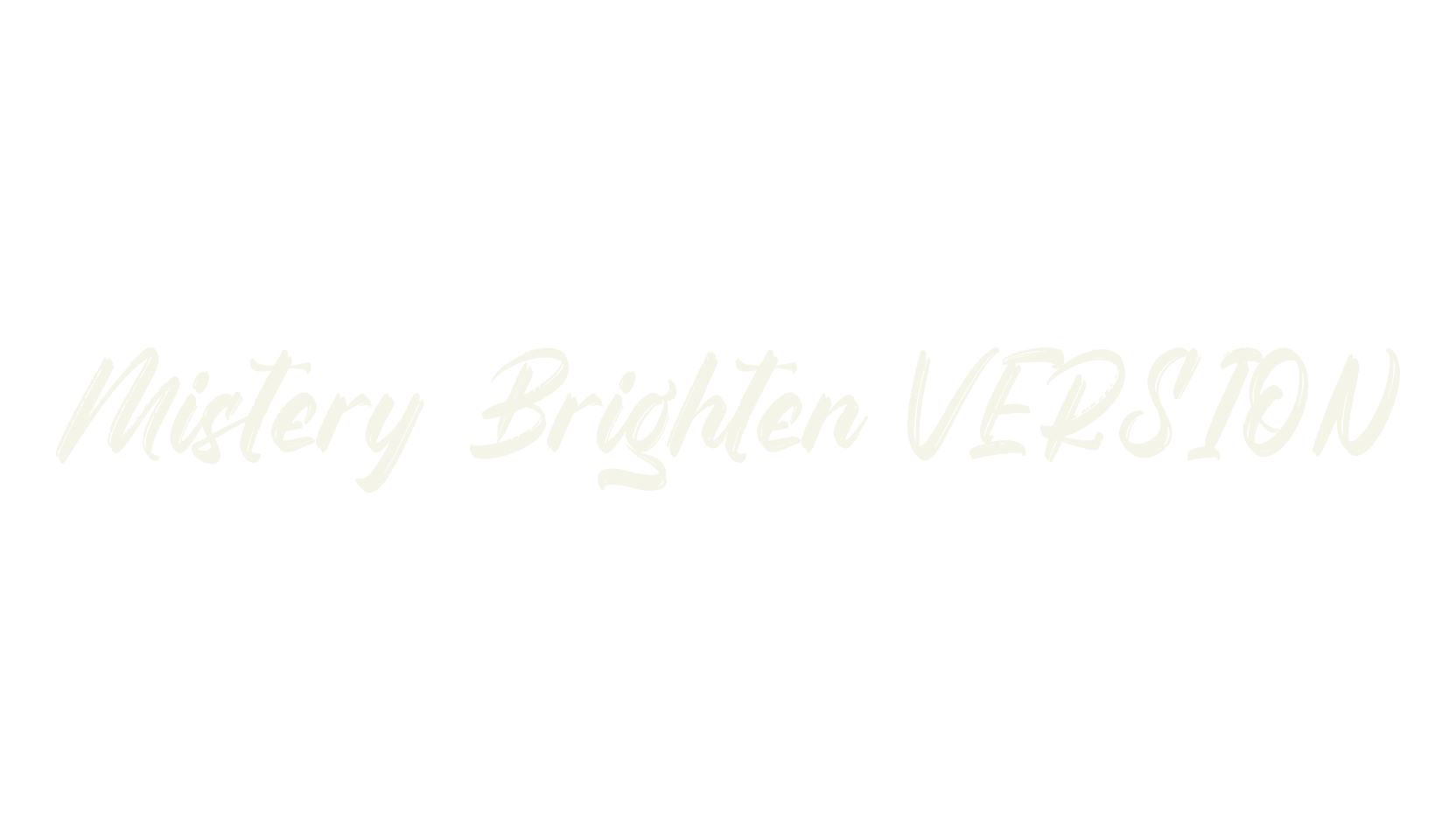 Mistery Brighten VERSION, script font preview
