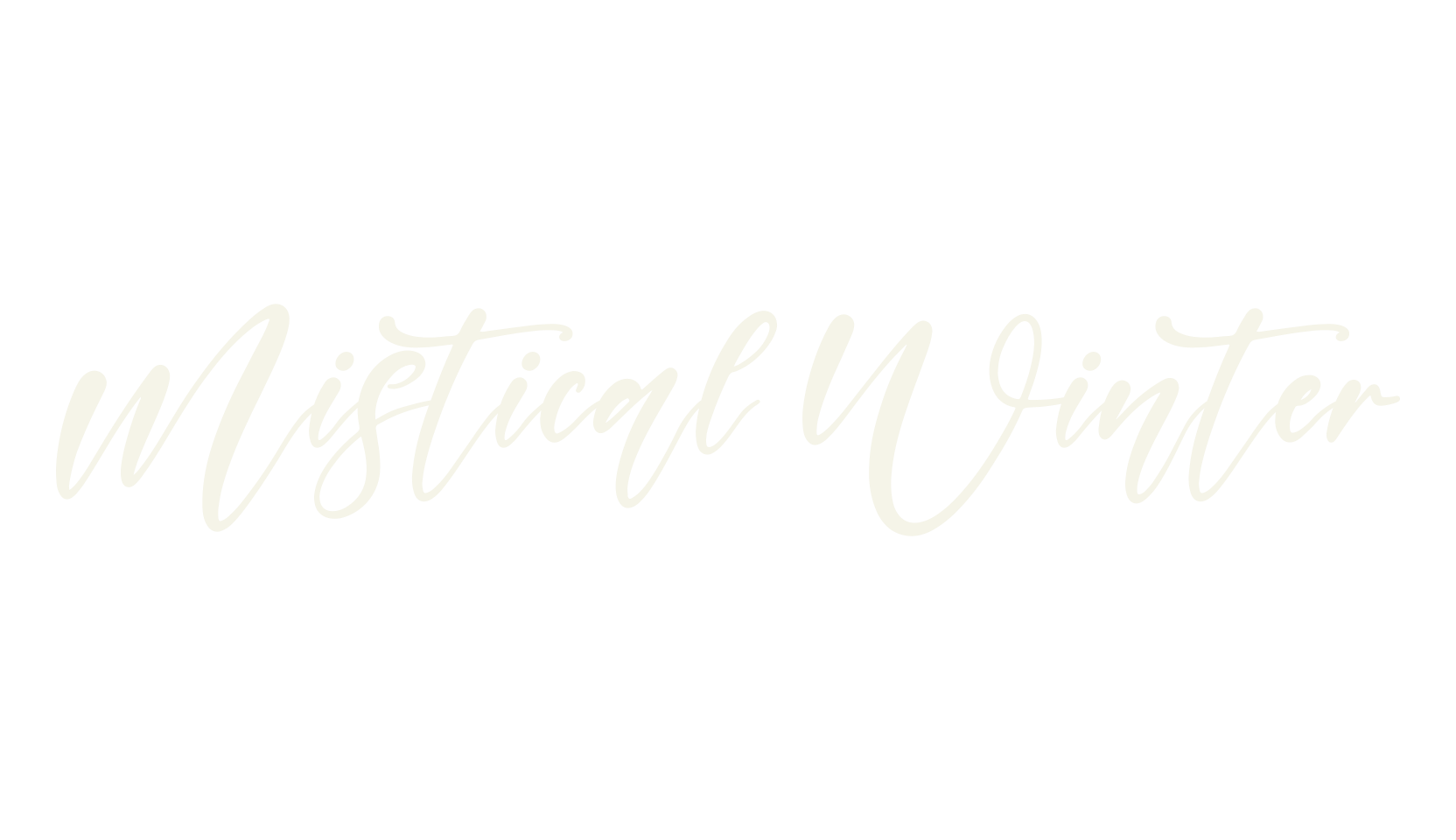 Mistical Winter, script font preview