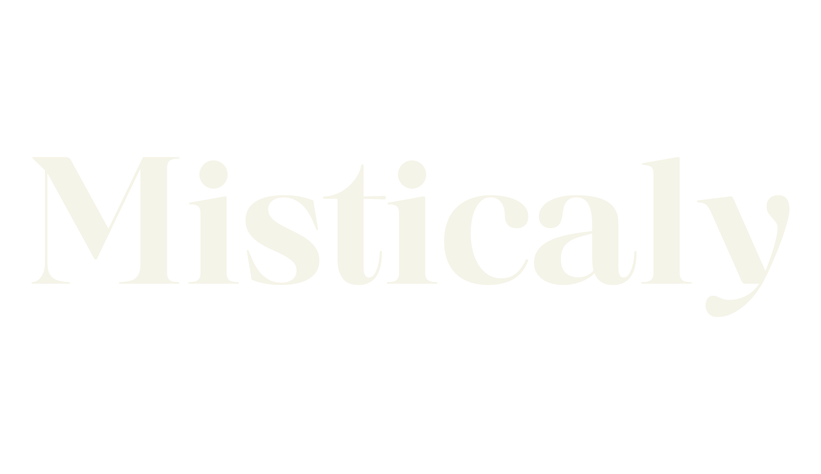 Misticaly, logo font preview