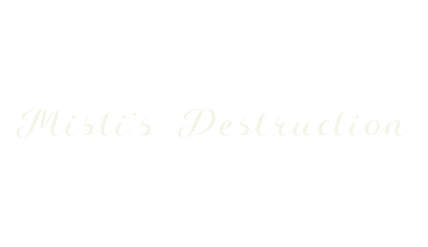 Misti's Destruction, fashion script font preview