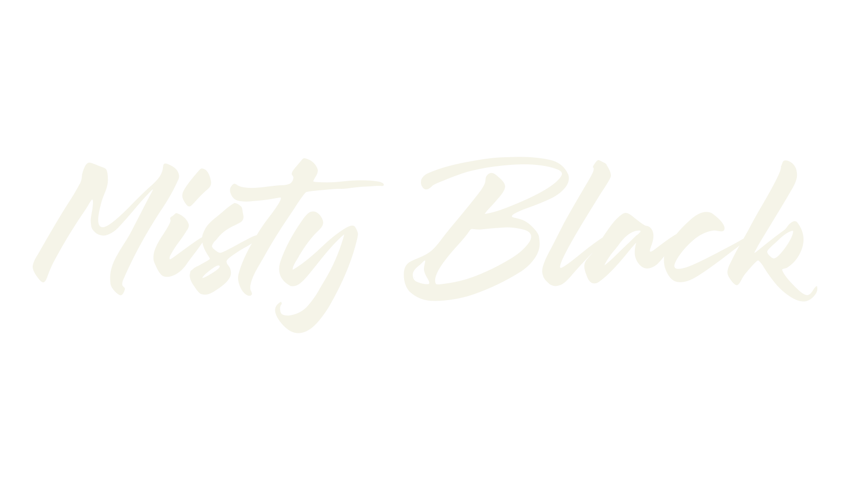 Misty Black, fashion script font preview