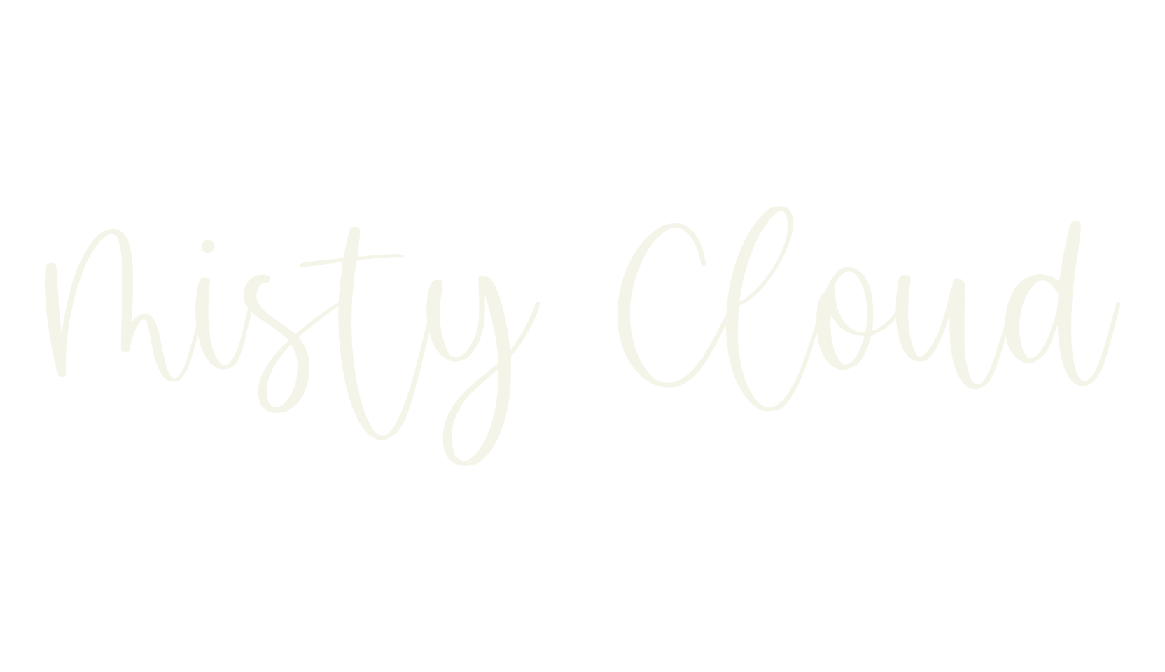 Misty Cloud, fashion sign font preview