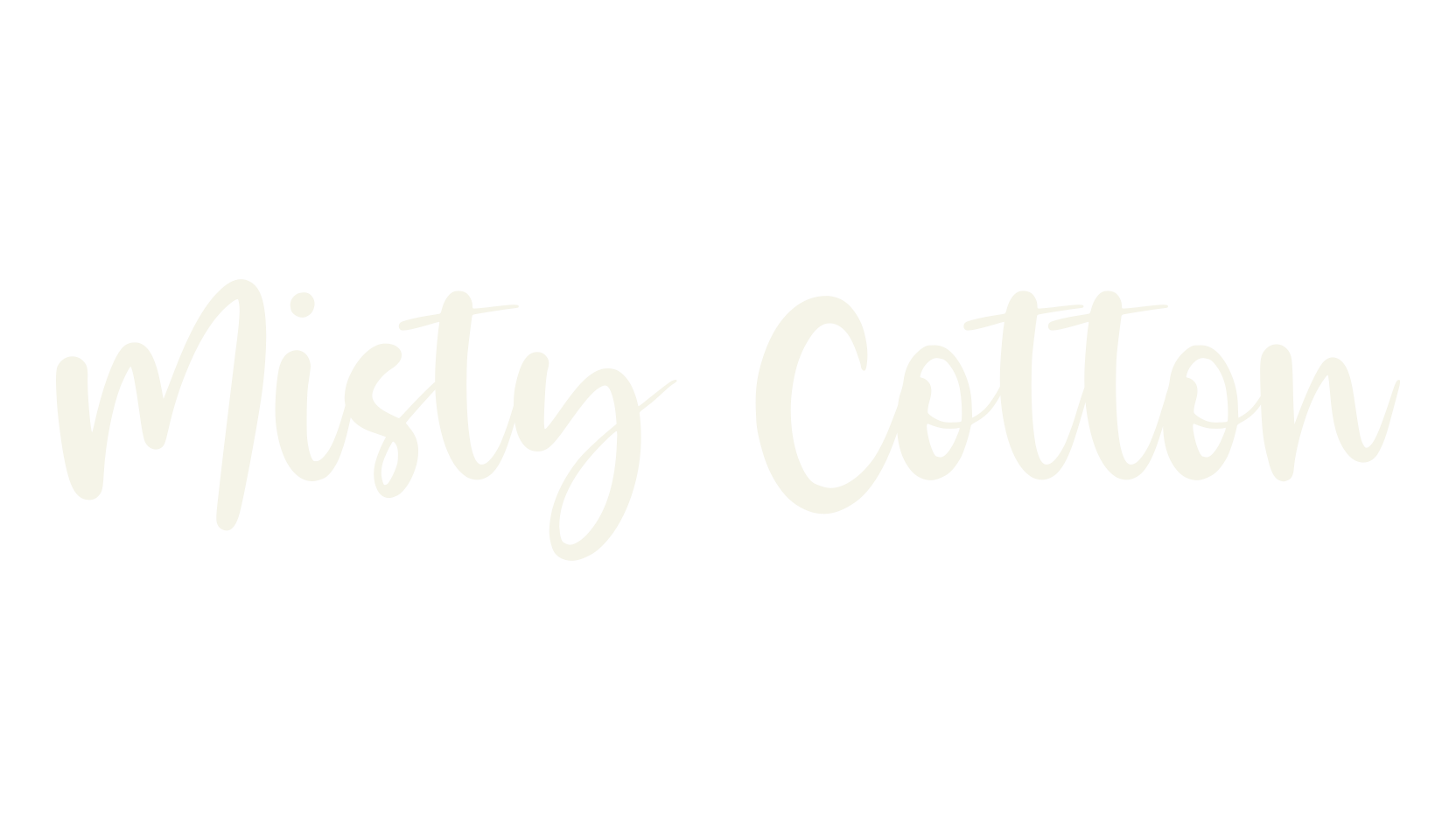 Misty Cotton, cursive font preview
