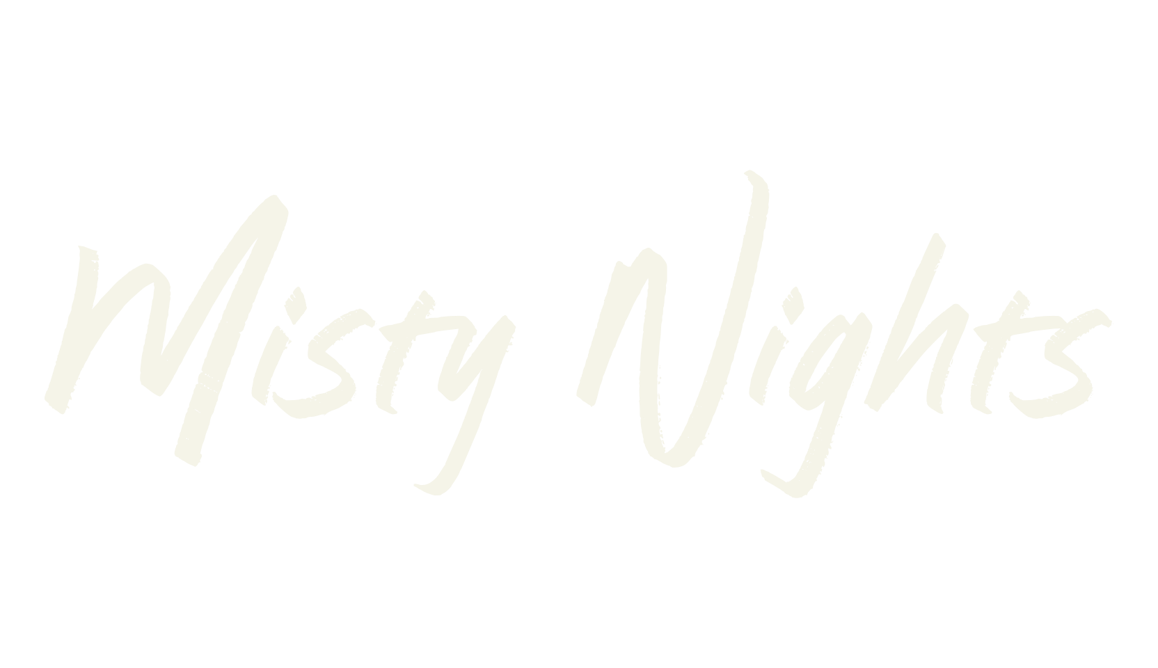 Misty Nights, script font preview