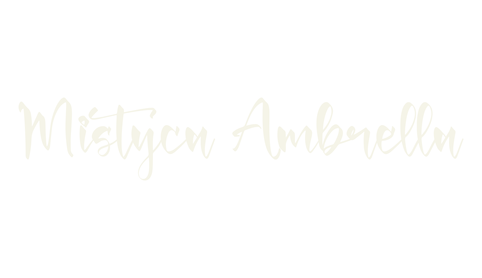 Mistyca Ambrella, script font preview