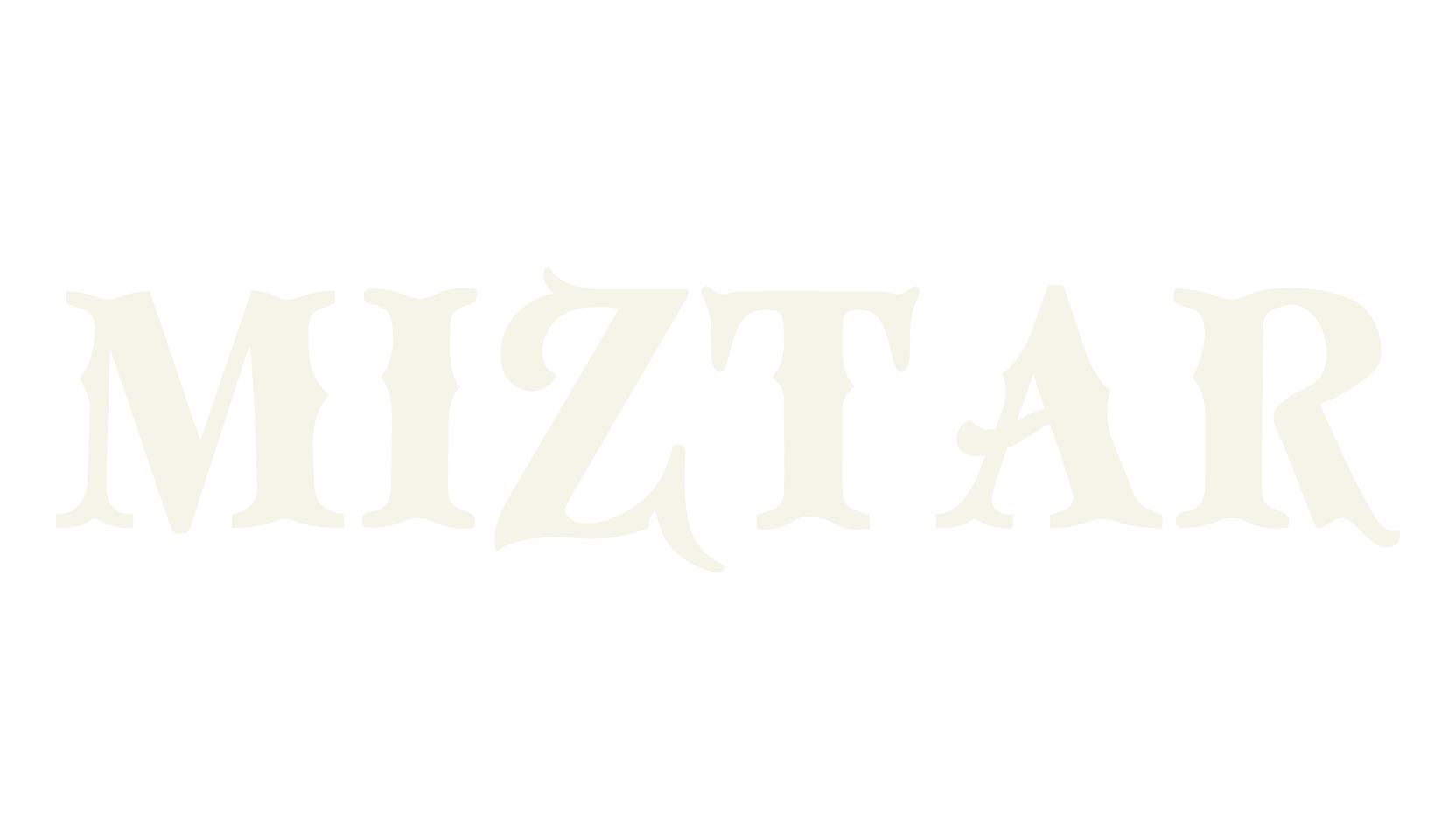Miztar, tattoo font preview