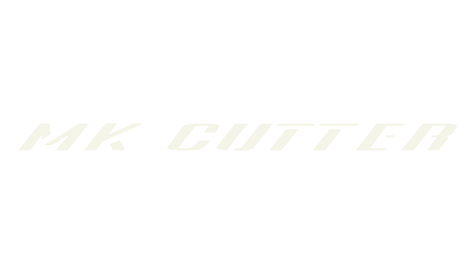 MK Cutter, stencil font preview