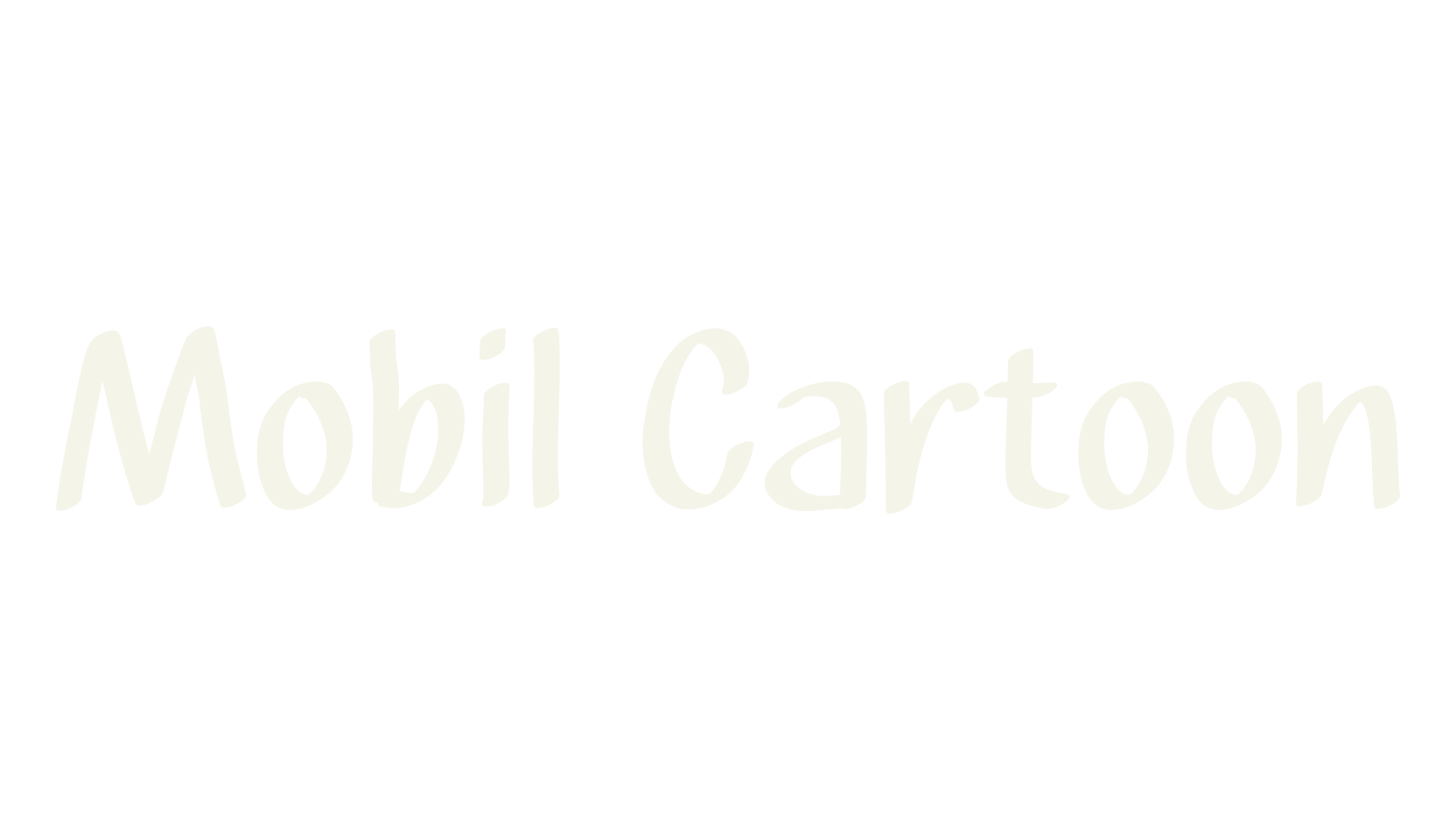 Mobil Cartoon, calligraphy font preview
