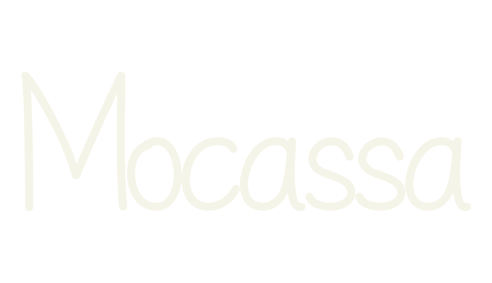 Mocassa, handwriting font preview