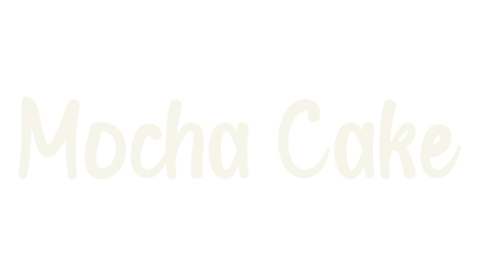 Mocha Cake, cafe font preview