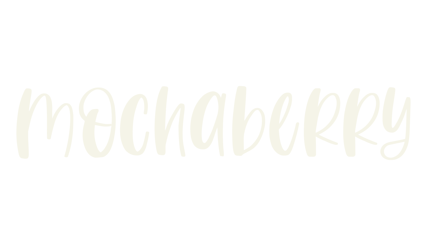 Mochaberry, lettering font preview