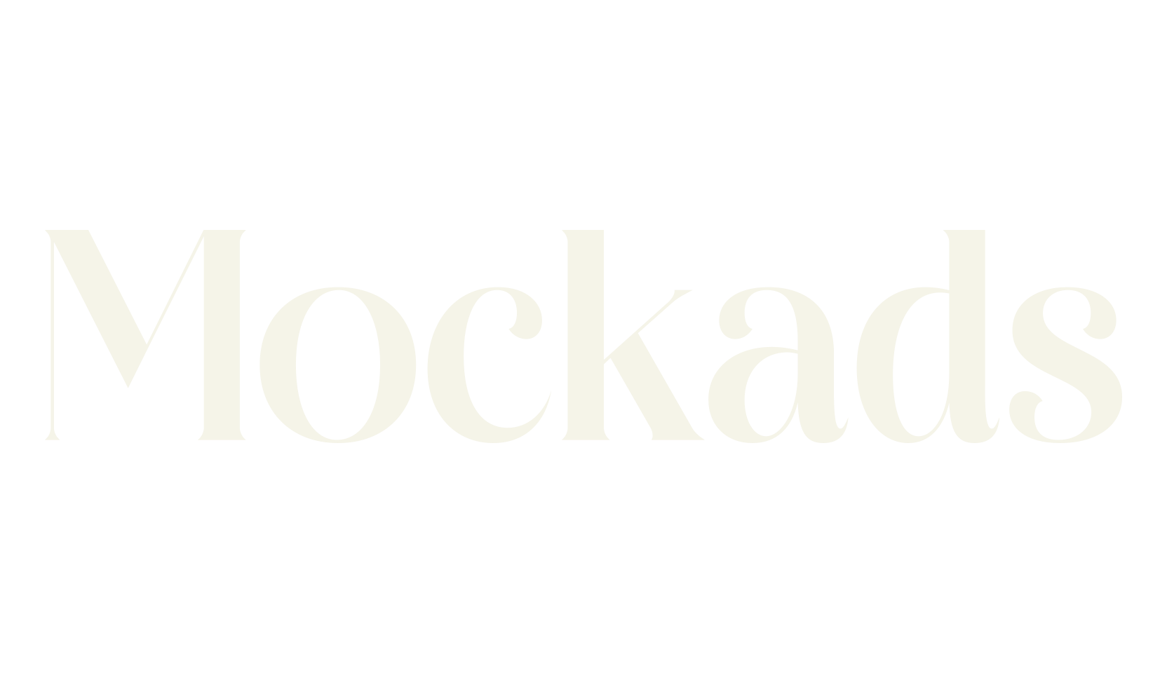 Mockads, serif font preview