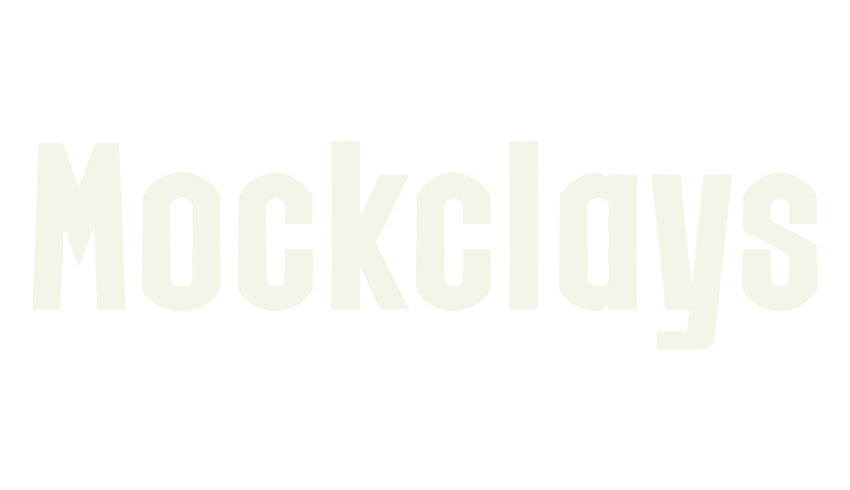 Mockclays, sans serif font preview