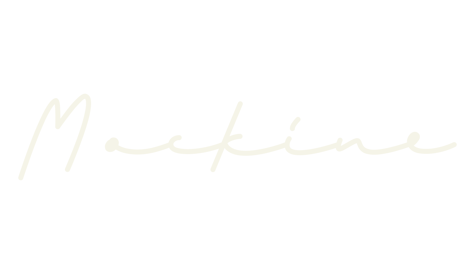 Mockine, signature font preview