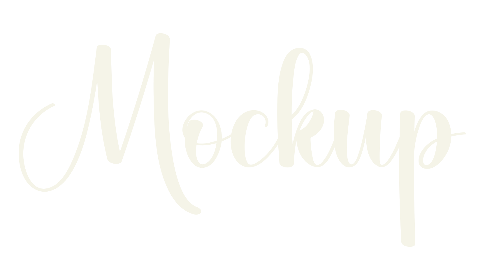 Mockup, fashion script font preview