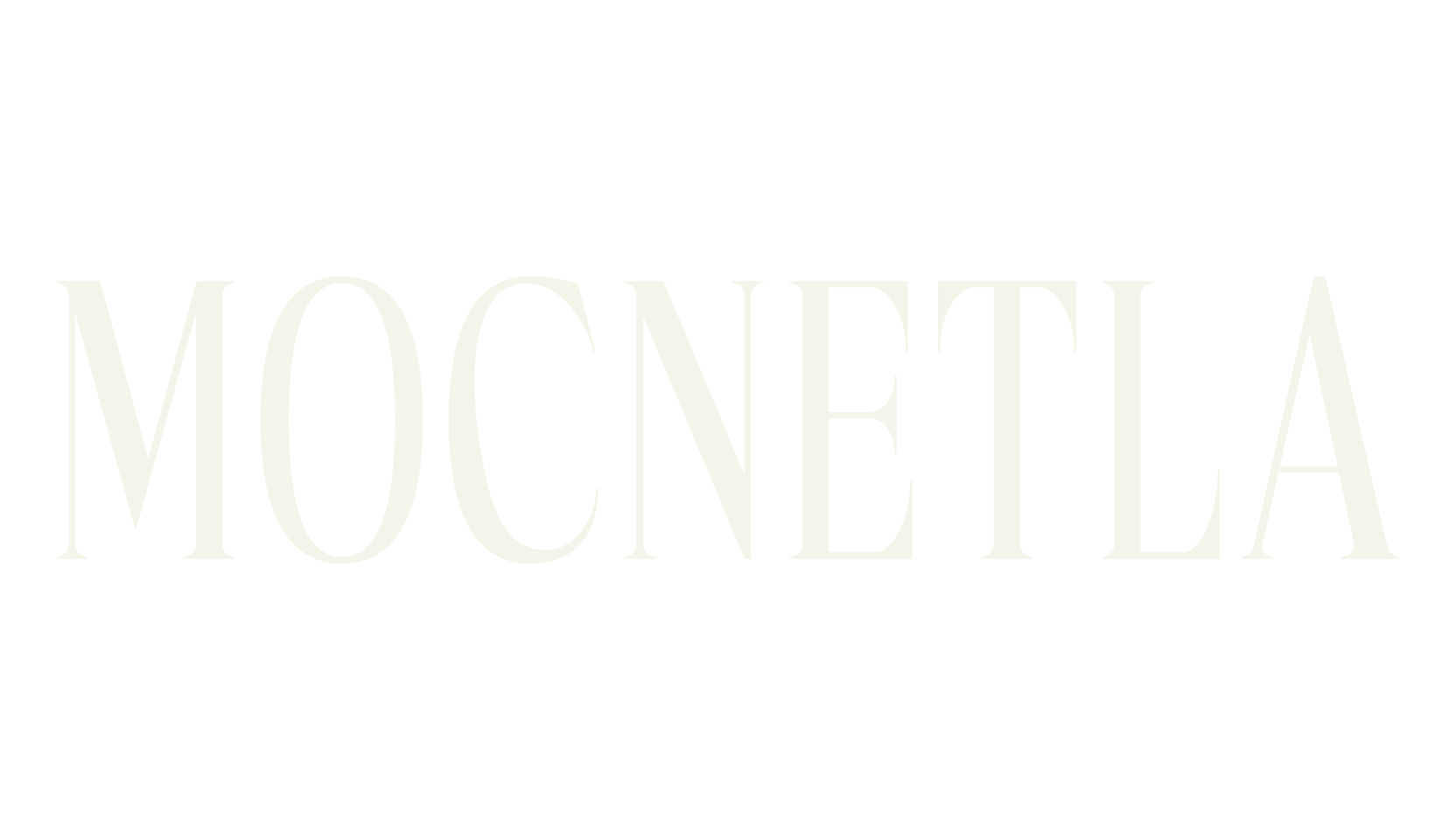 Mocnetla, serif font preview
