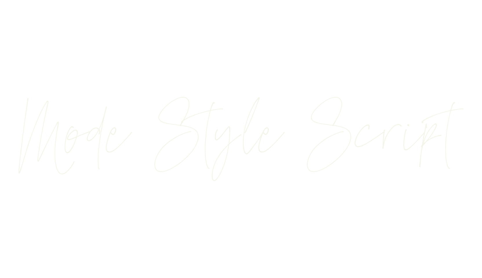Mode Style Script, cursive font preview
