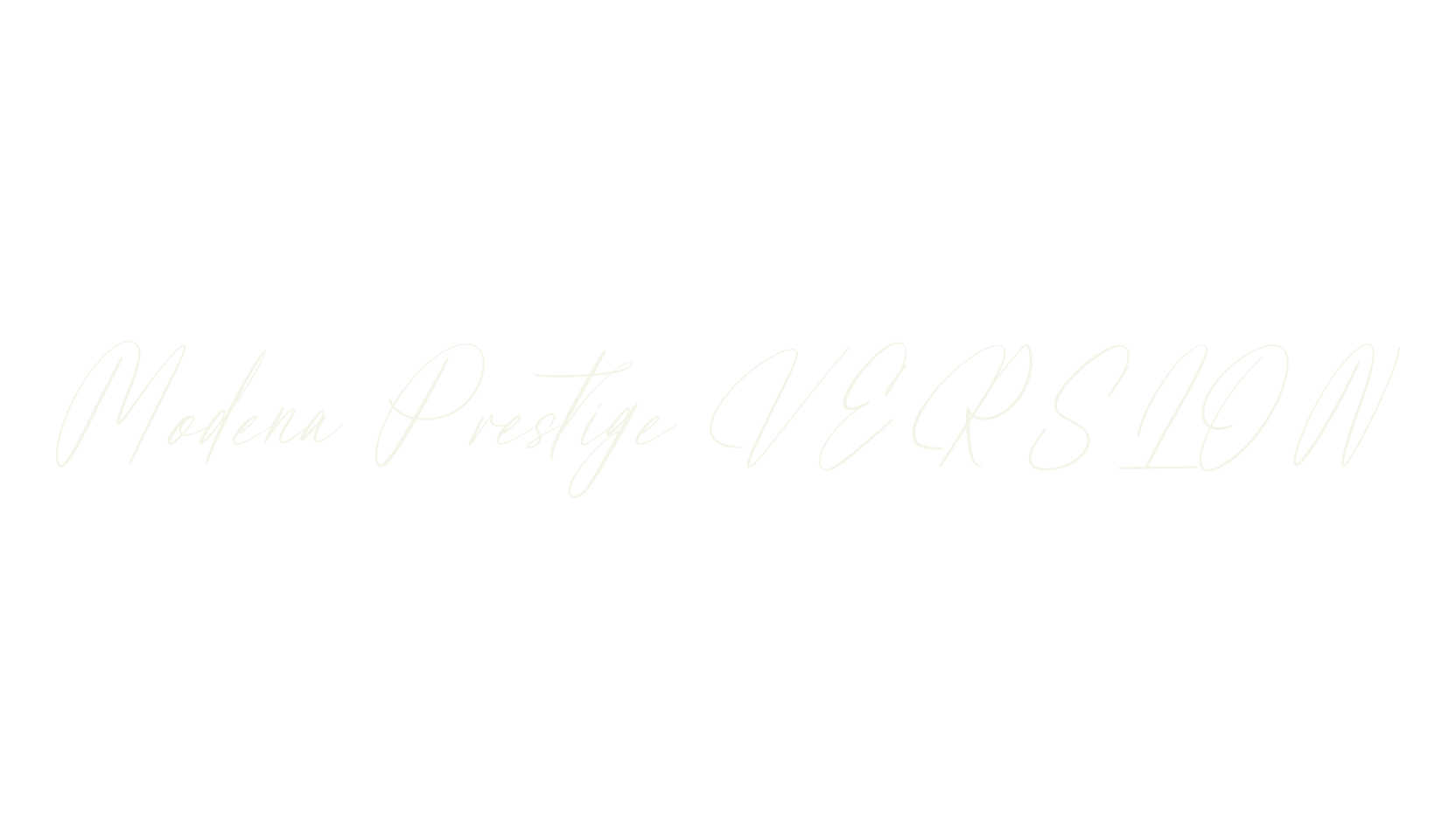 Modena Prestige VERSION, script font preview