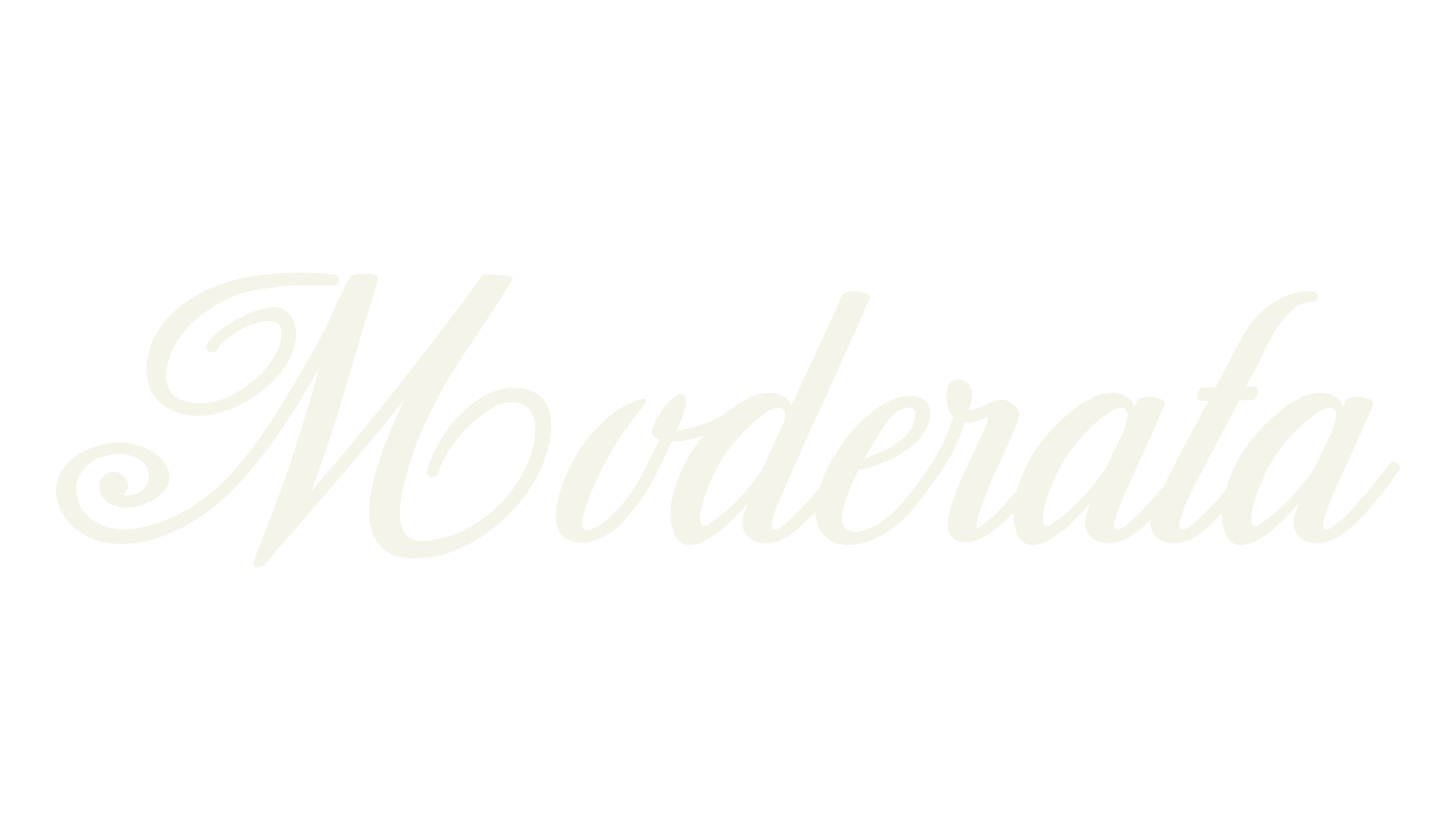 Moderata, fashion script font preview