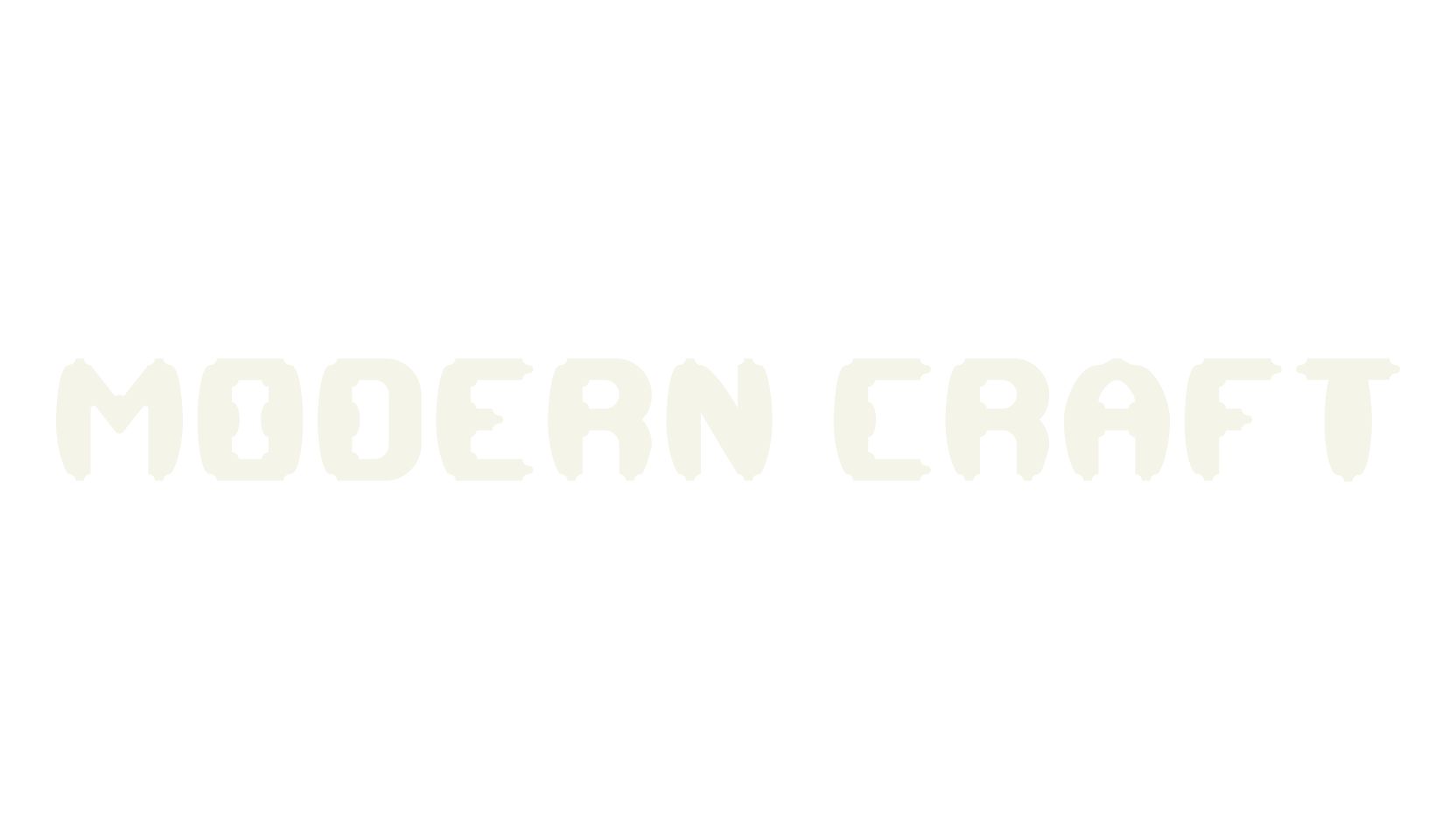MODERN CRAFT, display market font preview