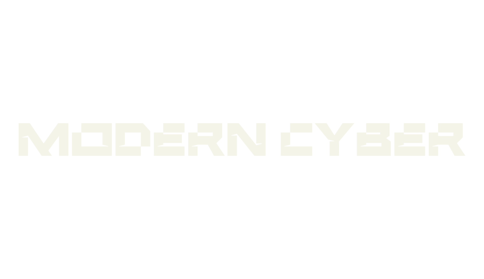 Modern Cyber, cyber font preview