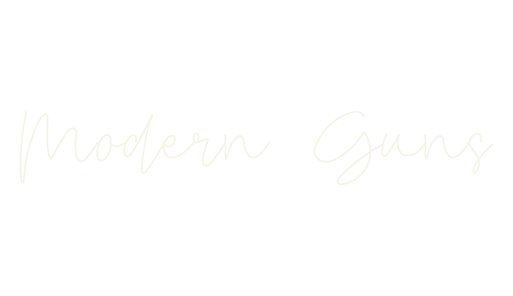 Modern Guns, thin font preview