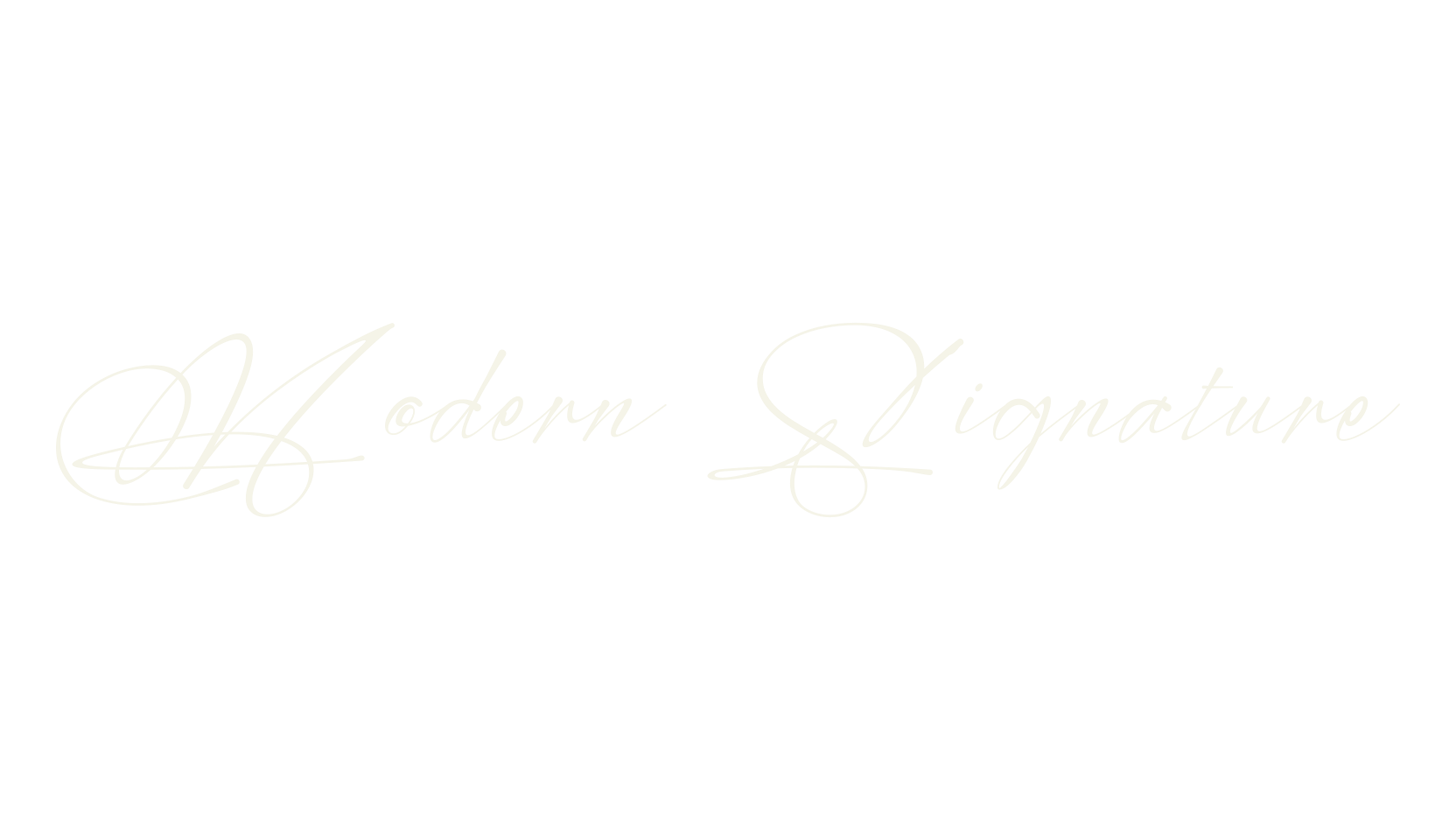 Modern Signature, modern font preview