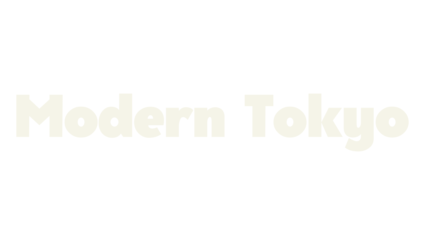 Modern Tokyo, sans serif font preview