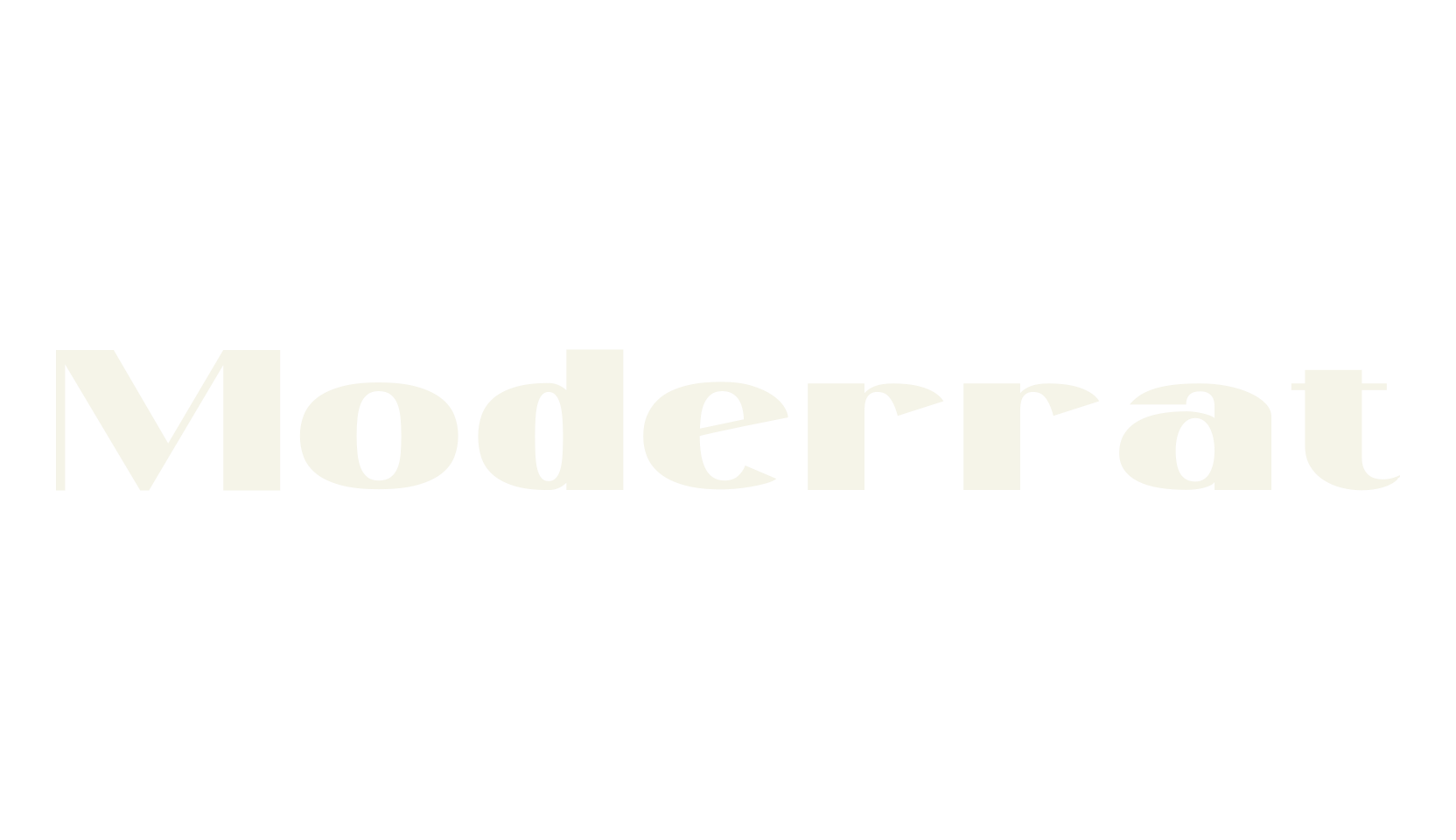 Moderrat, sans font preview