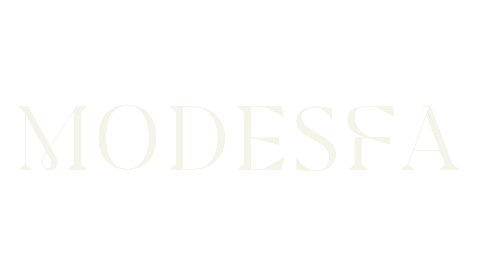 Modesfa, serif font preview