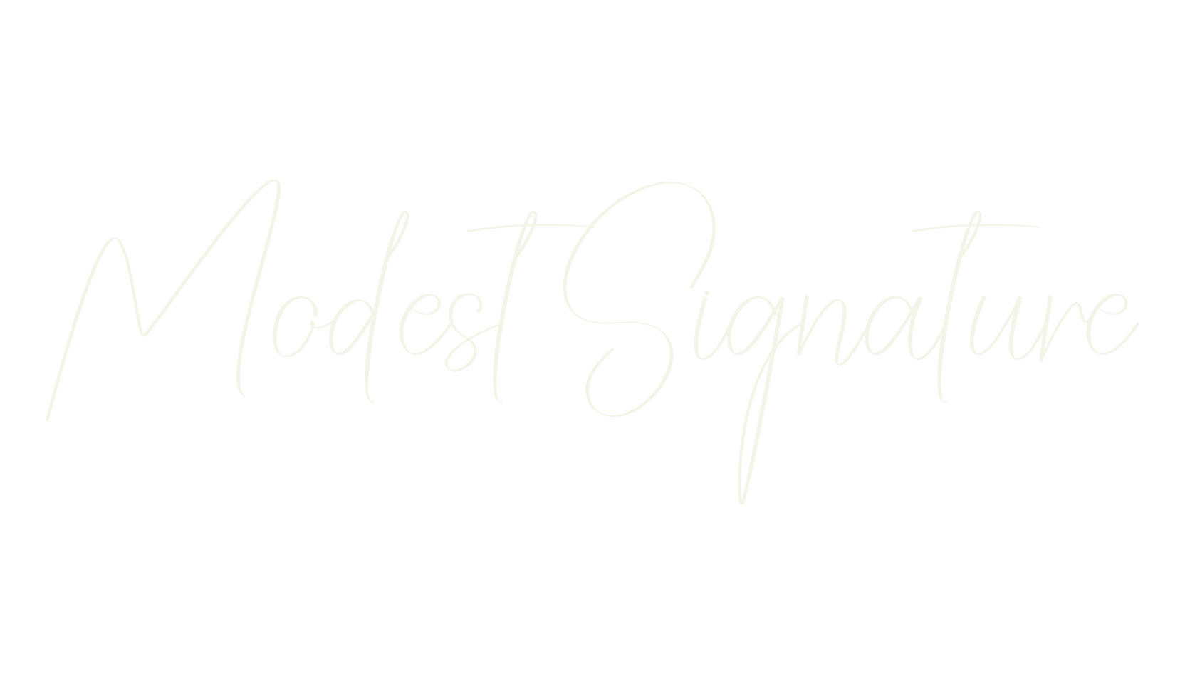 Modest Signature, calligraphy font preview