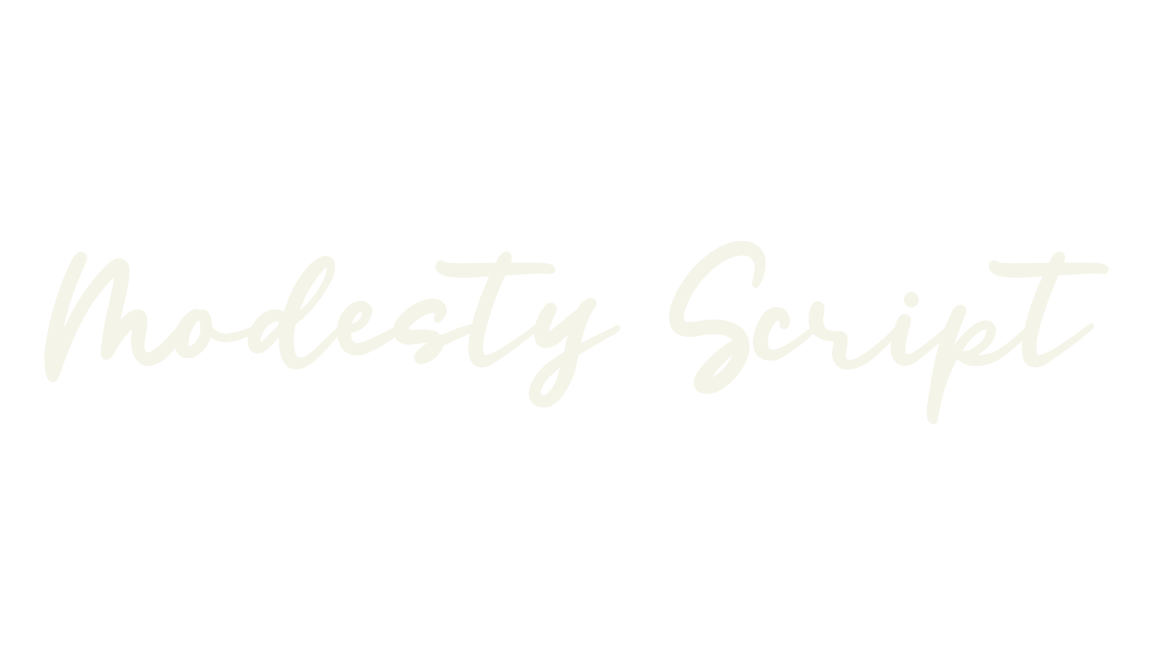 Modesty Script, script font preview