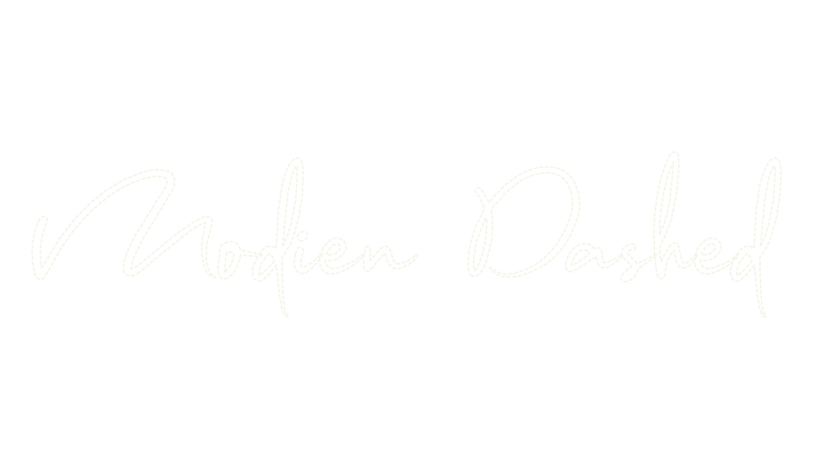 Modien Dashed, display market font preview