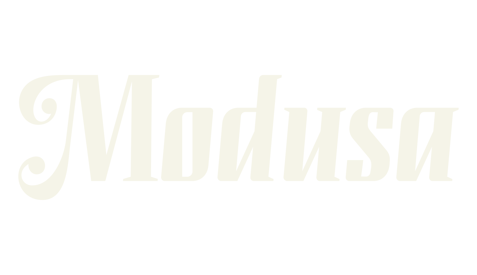 Modusa, bold font preview