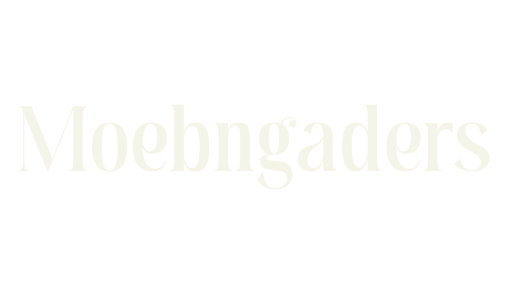 Moebngaders, serif font preview
