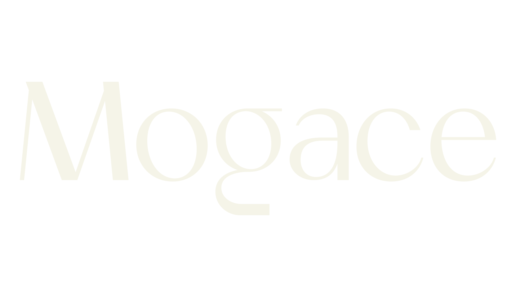 Mogace -, sans serif font preview