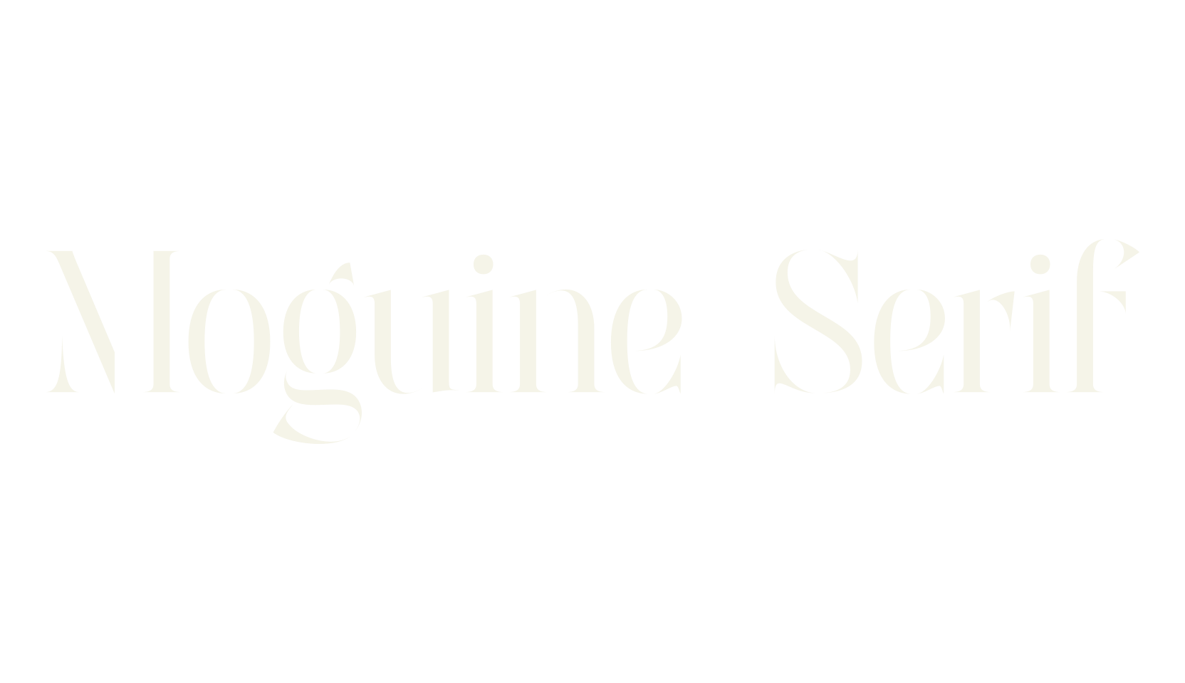 Moguine Serif, display market font preview