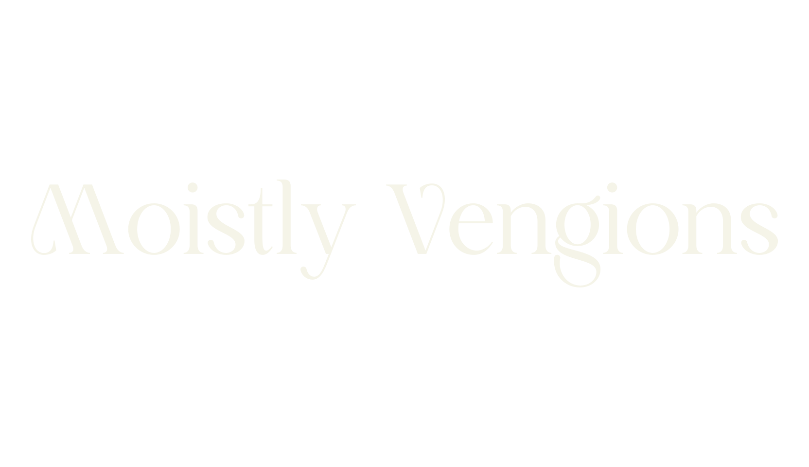 Moistly Vengions, serif font preview