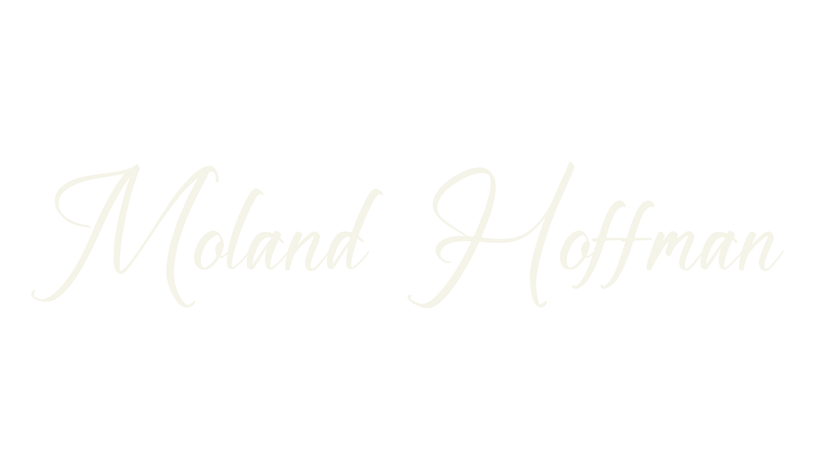 Moland Hoffman, script font preview