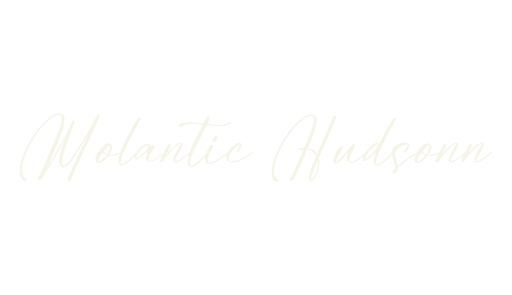 Molantic Hudsonn, script font preview