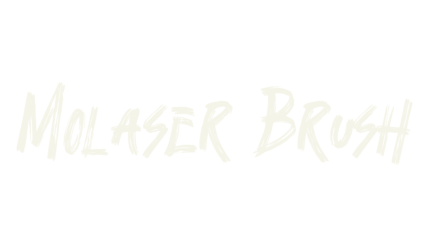 Molaser Brush, brush font preview