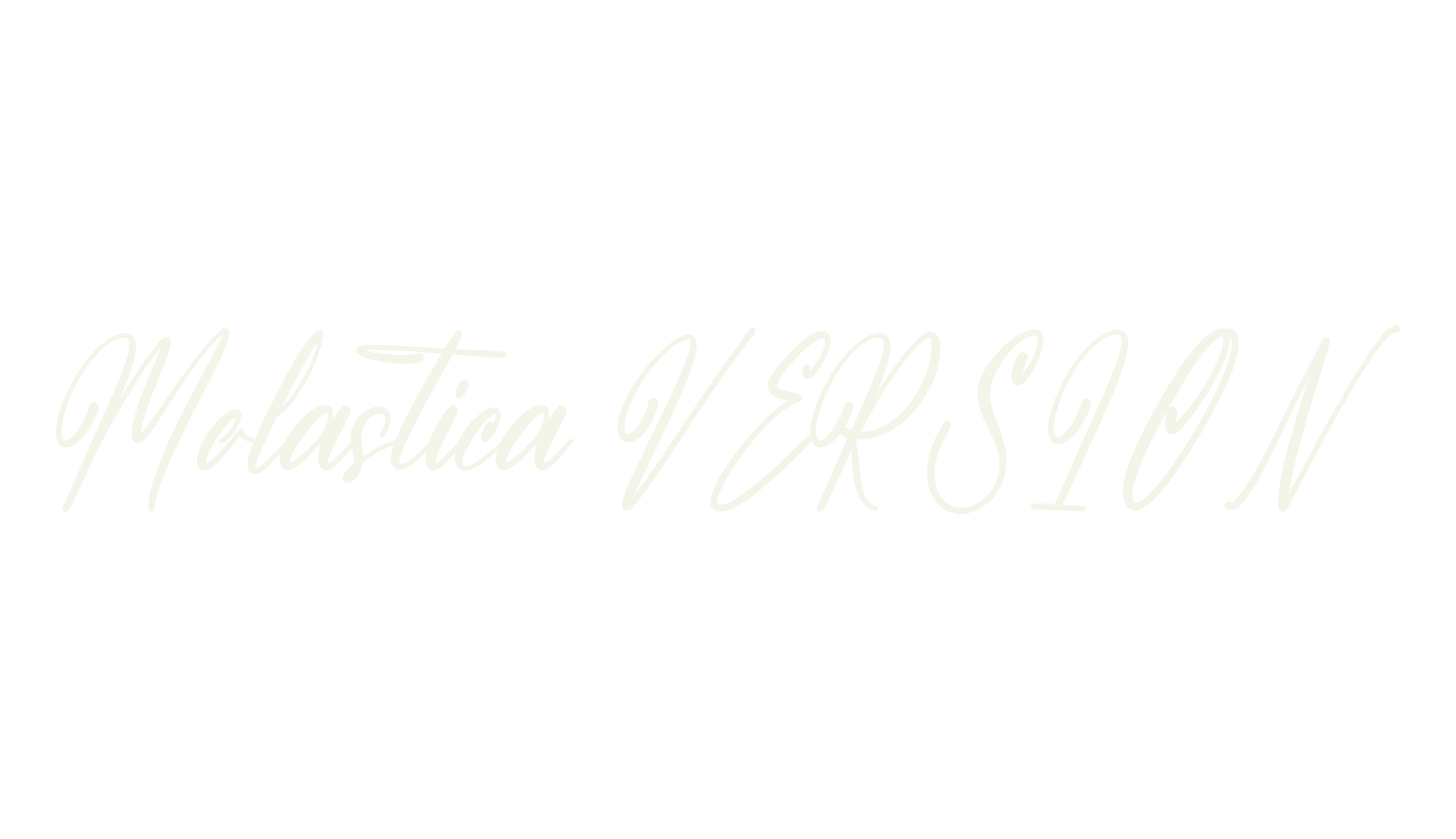 Molastica VERSION, script font preview