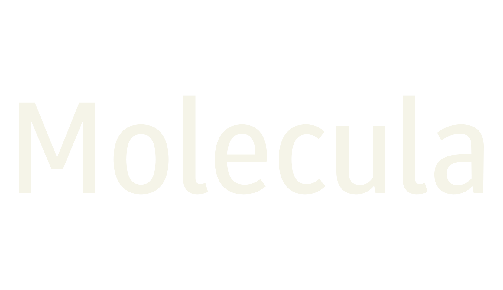 Molecula, sans serif font preview