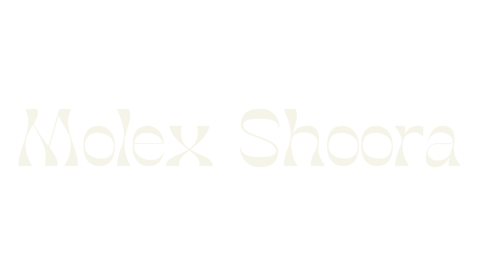 Molex Shoora, 1990s font preview