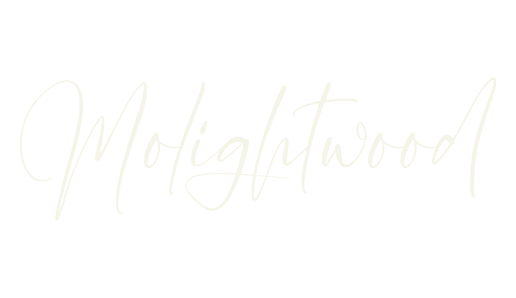 Molightwood, calligraphy font preview