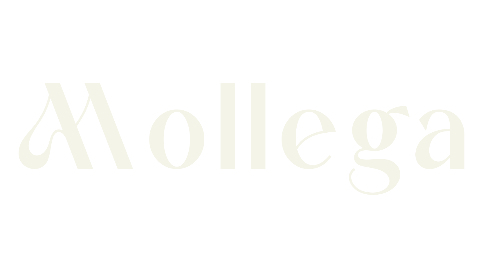 Mollega, logo font preview