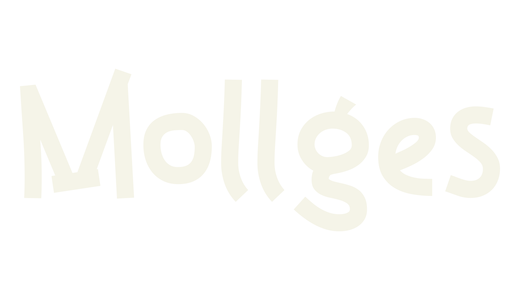 Mollges, sans serif font preview