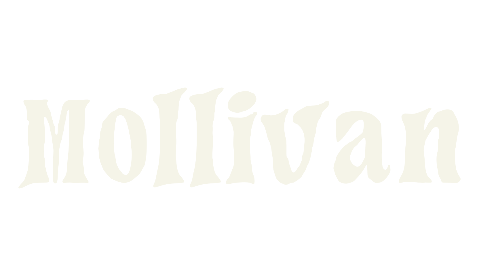 Mollivan, rustic font preview