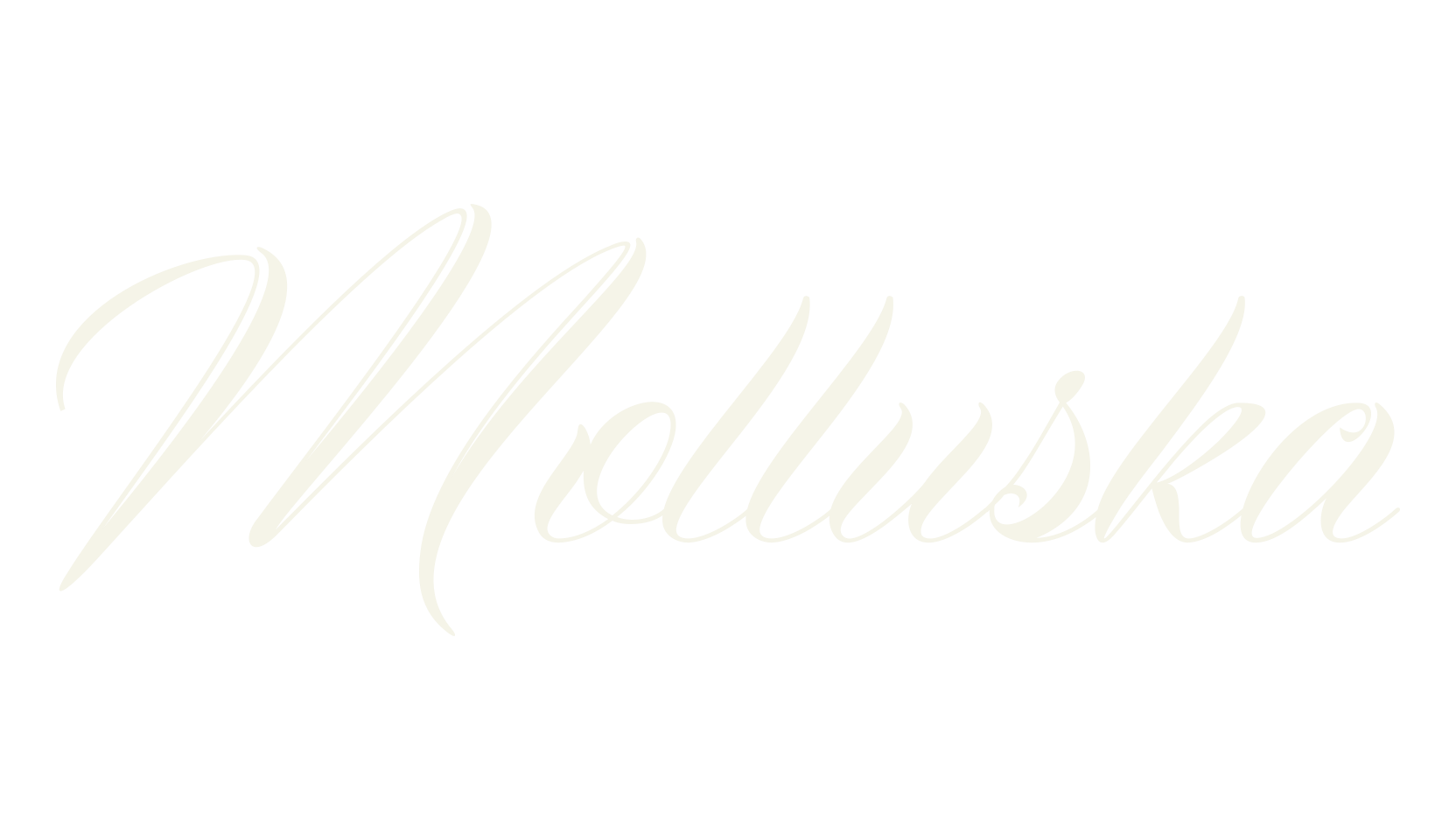 Molluska, calligraphy font preview