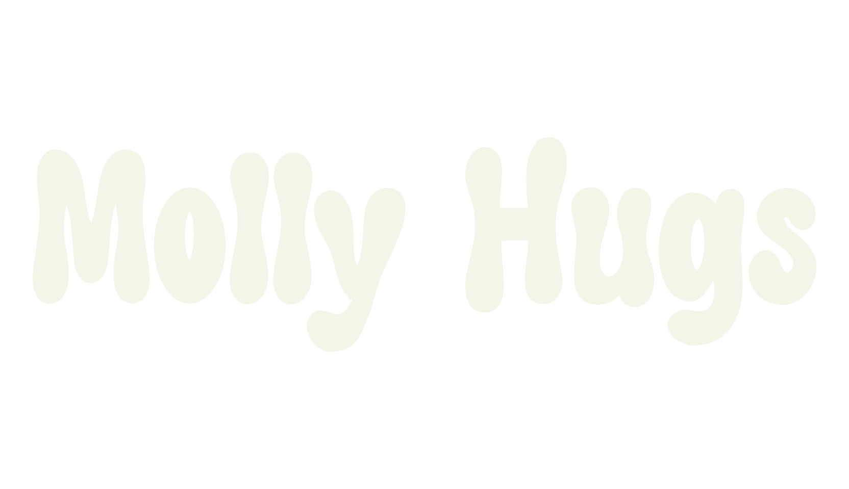 Molly Hugs, funky font preview